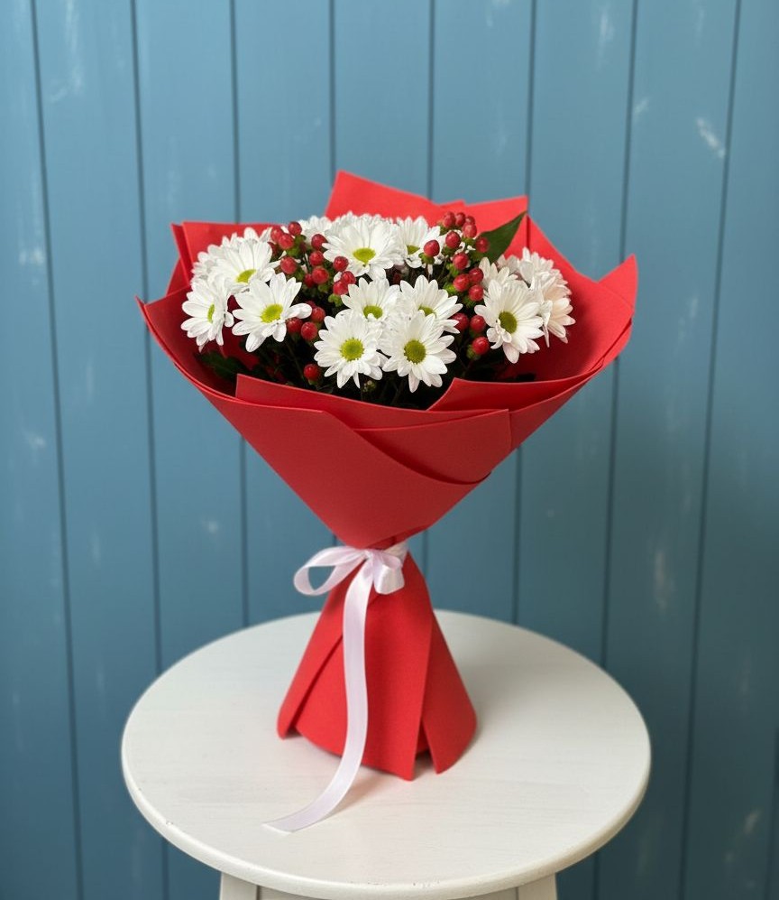 Букет цветов из: Хризантемы в Аверьяновке