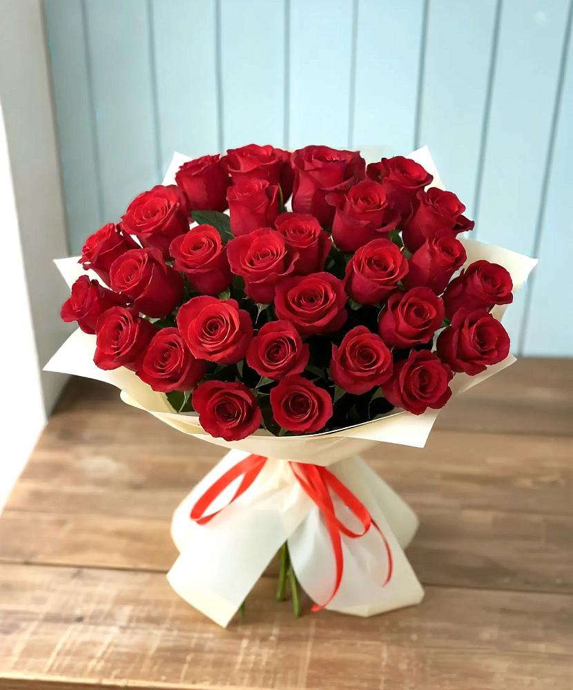 Букет 29 Красных роз в Аверьяновке