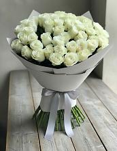 Букет 35 Белых роз в Аверьяновке