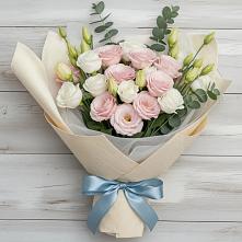 Букет цветов из:  Лизиантусы в Аверьяновке