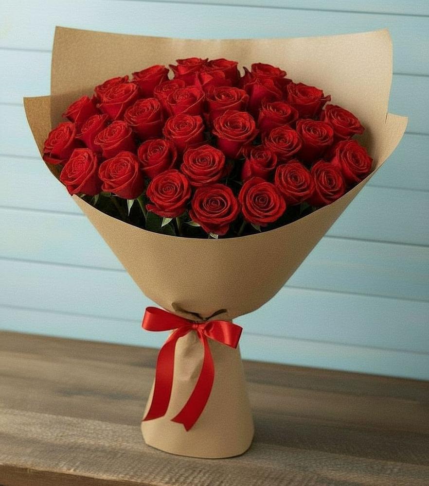 Букет Красные розы Милано в Аверьяновке