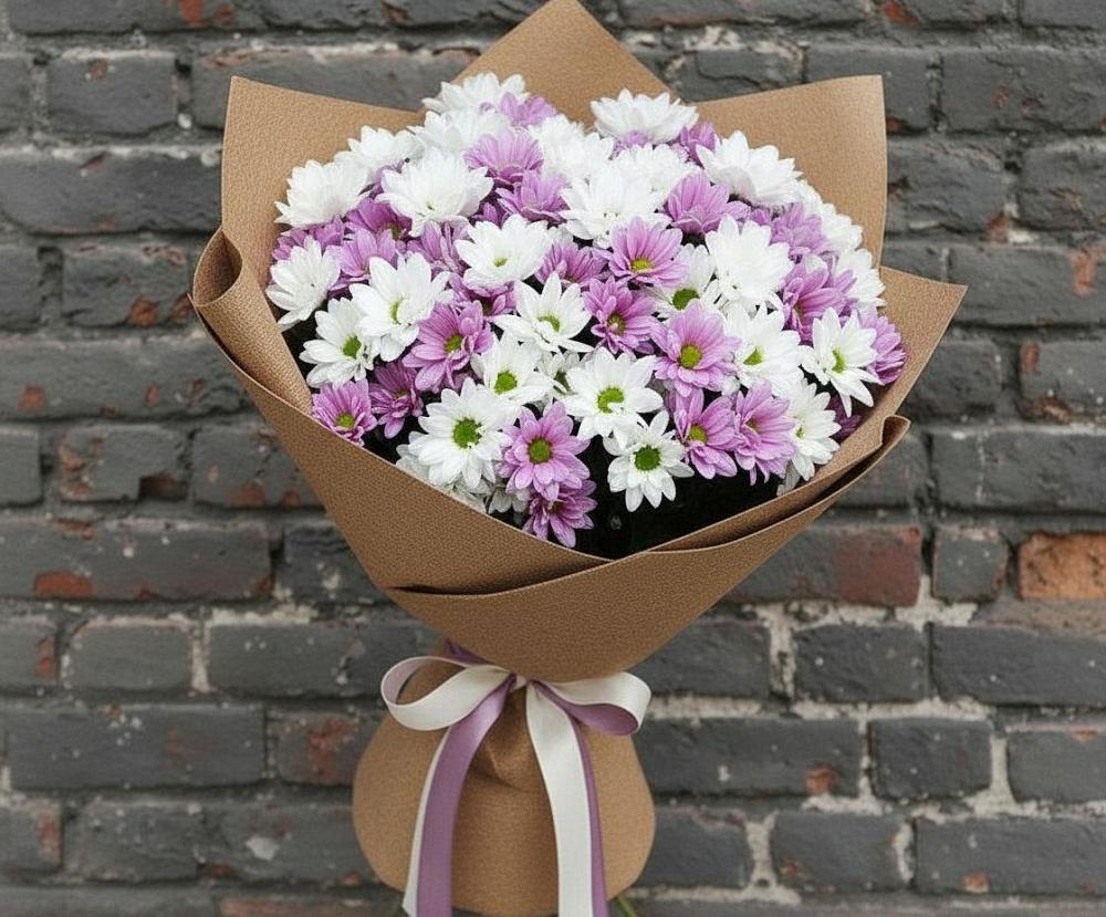 Букет цветов из: Хризантемы в Аверьяновке