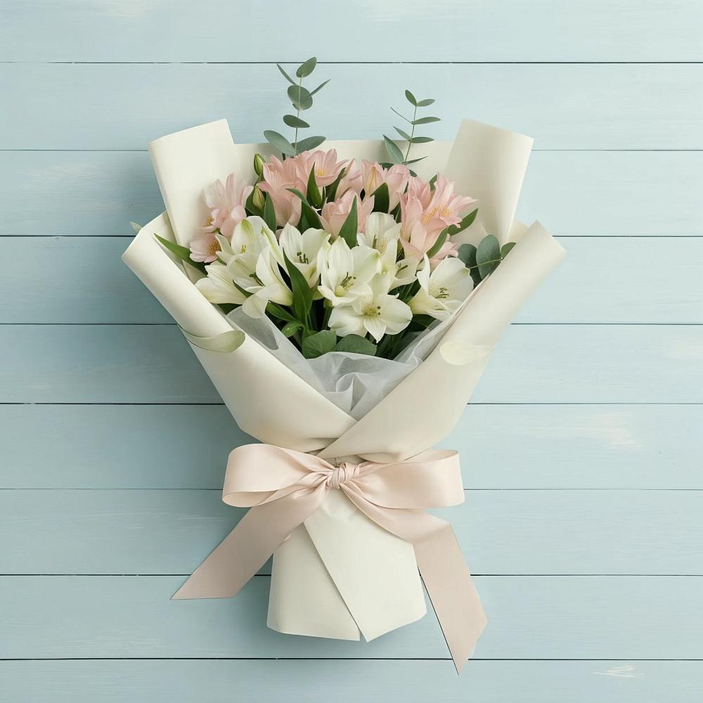 Букет цветов из: Альстромерии в Аверьяновке