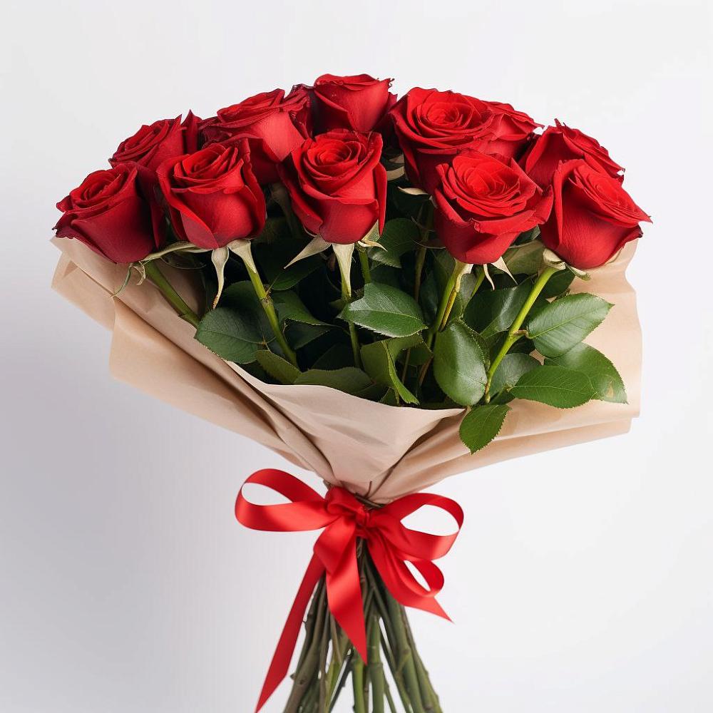 Букет 11 Красных роз Эдлесс Лав в Аверьяновке