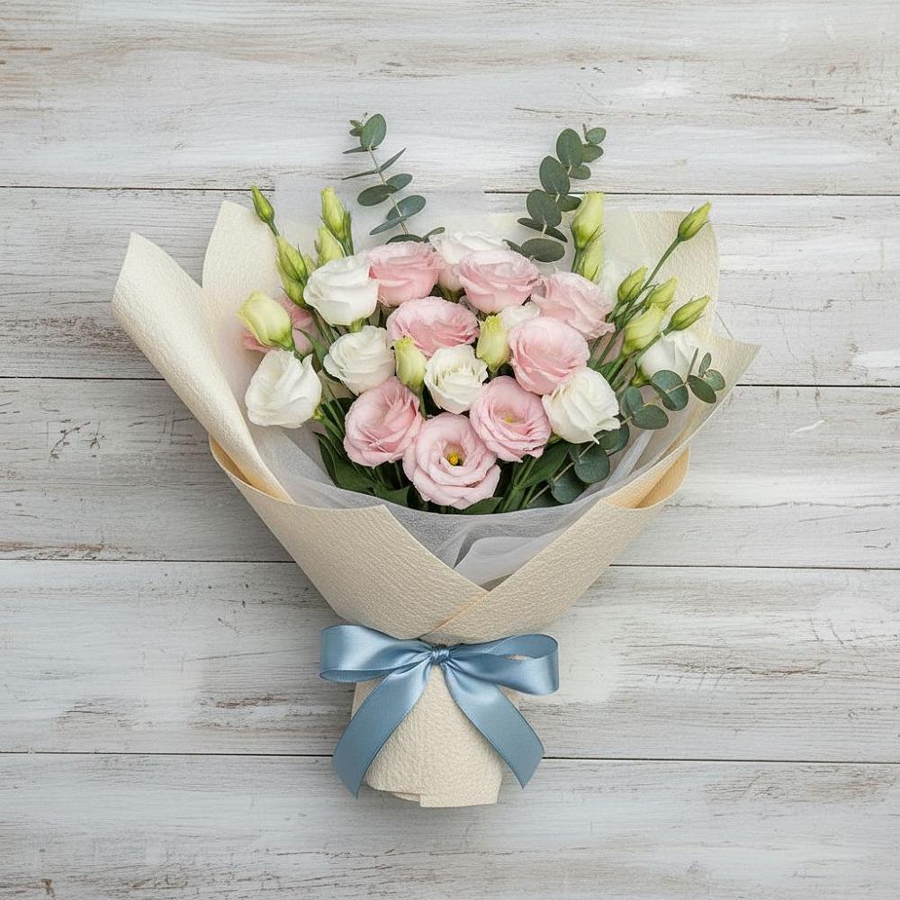 Букет цветов из: Лизиантусы в Аверьяновке